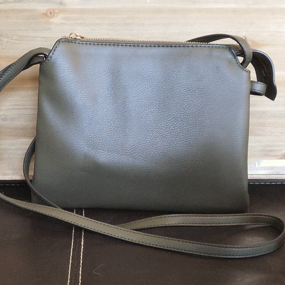 Sage green crossbody purse